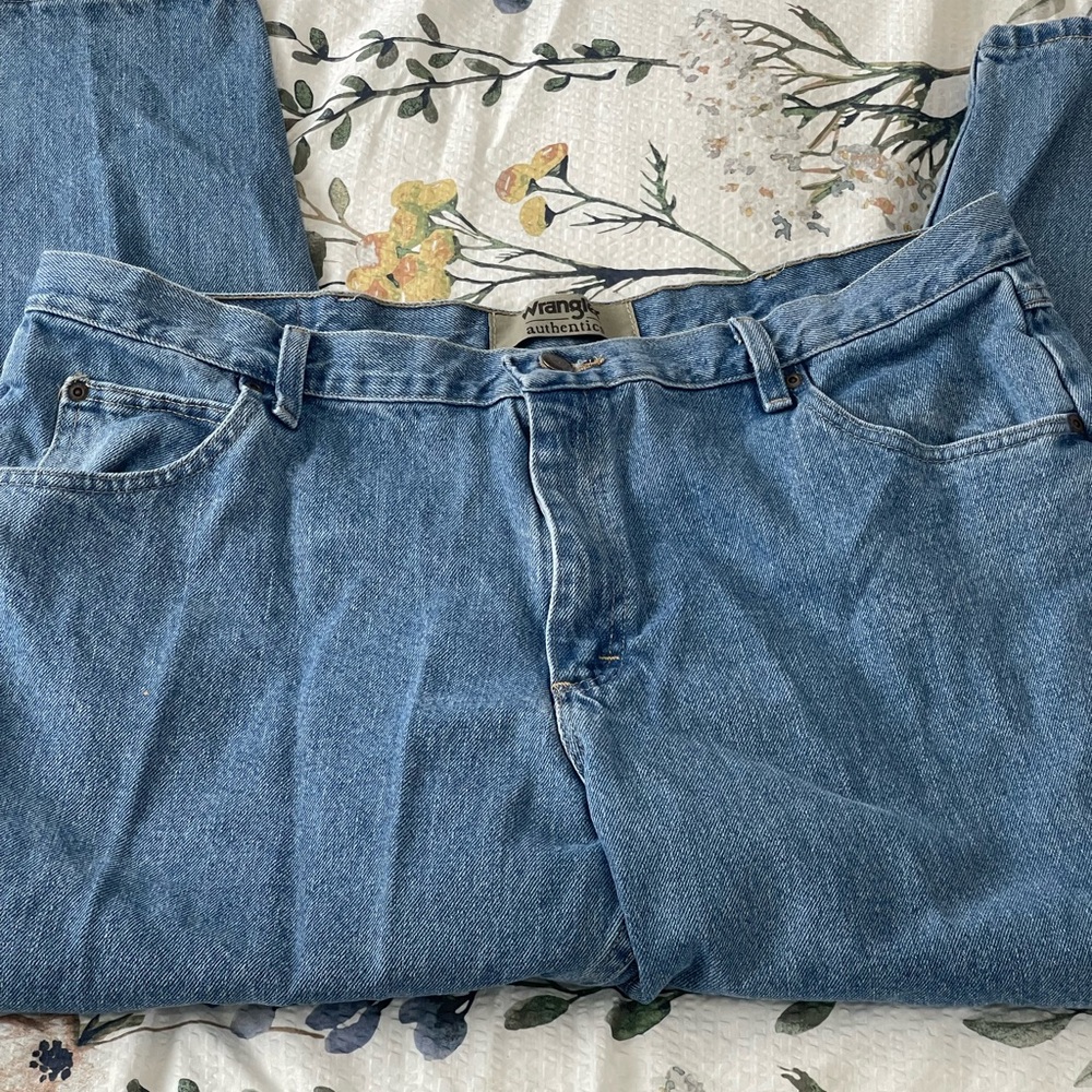 Wrangler 40x28 Blue Denim Jeans 100% Cotton 275‎